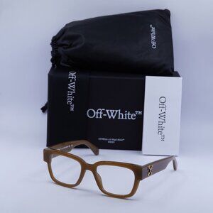 Off-White OERJ059 STYLE 59 7400 Square Eyeglasses 52mm – Mud